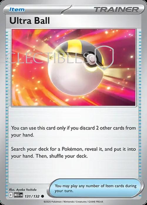 Pokemon Mega Evolutions 131/132 Ultra Ball  Reverse Holo