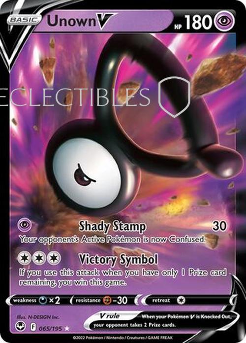 Pokemon Silver Tempest 065/195 Unown V