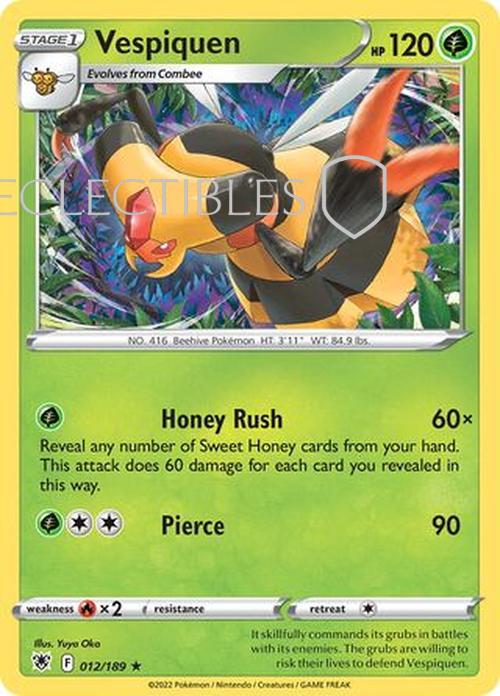Pokemon Astral Radiance 012/189 Vespiquen  Reverse Holo
