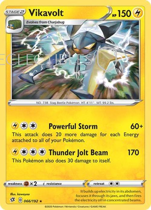 Pokemon Rebel Clash 066/192 Vikavolt Holo