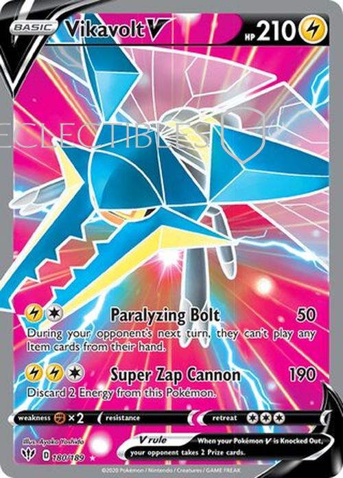 Pokemon Darkness Ablaze 180/189 Vikavolt V