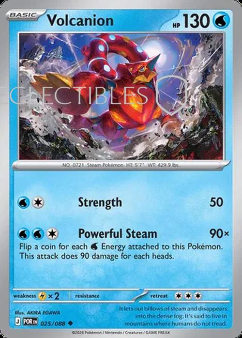 Pokemon Perfect Order 025/88 Volcanion  Reverse Holo