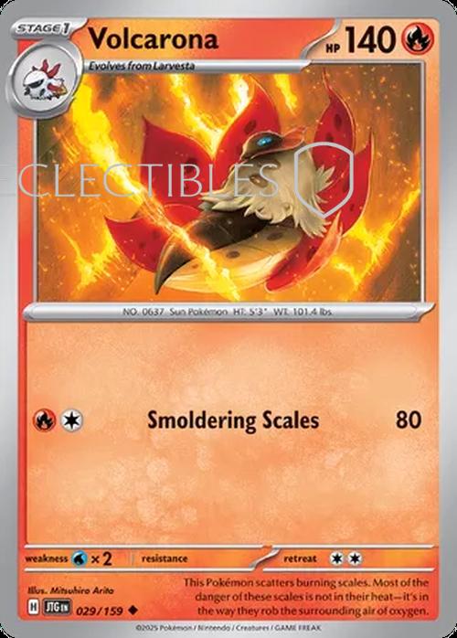 Pokemon Journey Together 029/159 Volcarona Reverse Holo