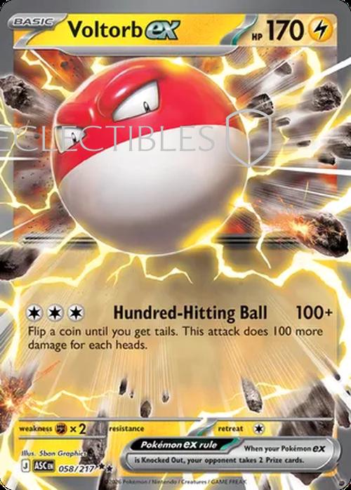 Pokemon Ascended Heroes 058/217 Voltorb ex