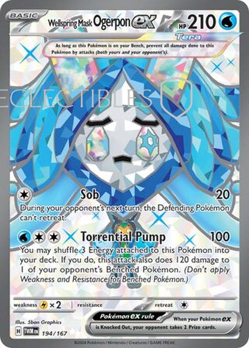 Pokemon Twilight Masquerade 194/167 Wellspring Mask Ogerpon ex