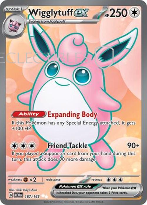 Pokemon Scarlet & Violet 151 187/165 Wigglytuff ex