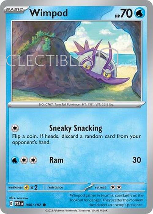 Pokemon Paradox Rift 048/182 Wimpod  Reverse Holo