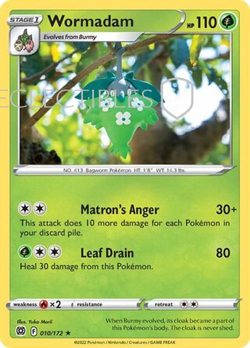 Pokemon Brilliant Stars 010/172 Wormadam  Reverse Holo