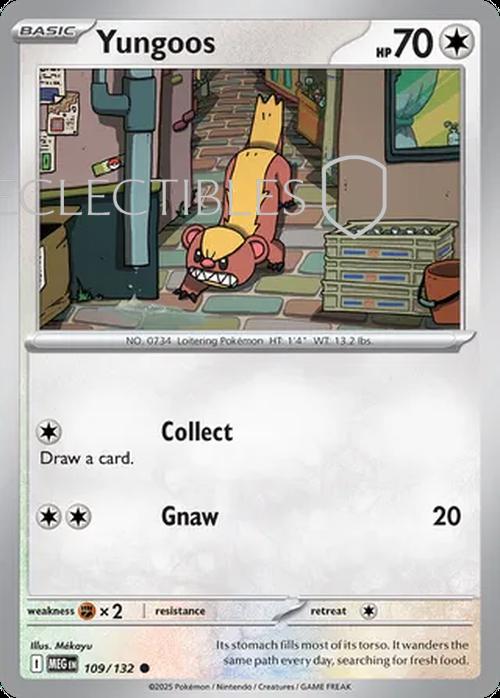 Pokemon Mega Evolutions 109/132 Yungoos  Reverse Holo