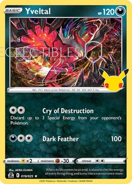 Pokemon Celebrations 019/25 Yveltal