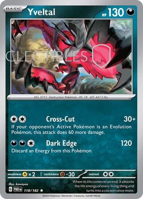 Pokemon Paradox Rift 118/182 Yveltal  Reverse Holo