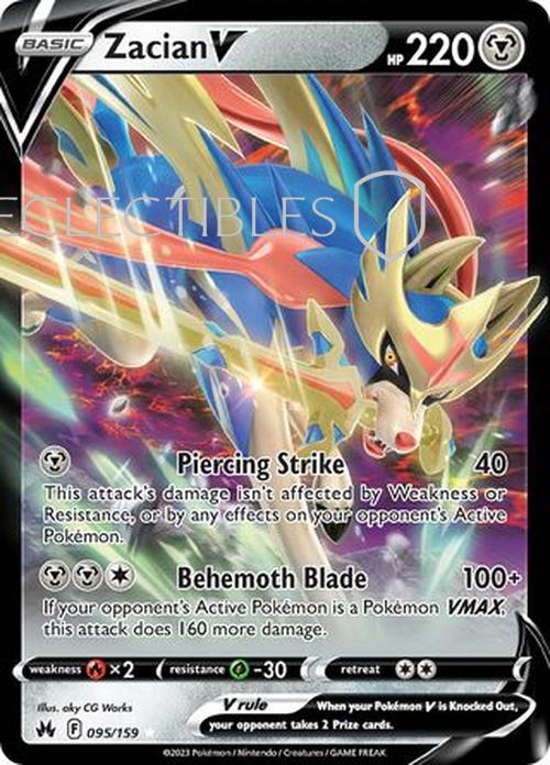 Pokemon Crown Zenith 095/159 Zacian V