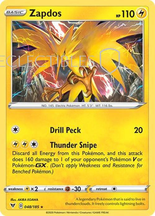 Pokemon Vivid Voltage 047/185 Zapdos Holo