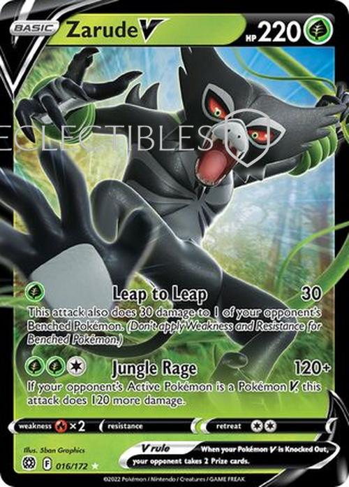 Pokemon Brilliant Stars 016/172 Zarude V