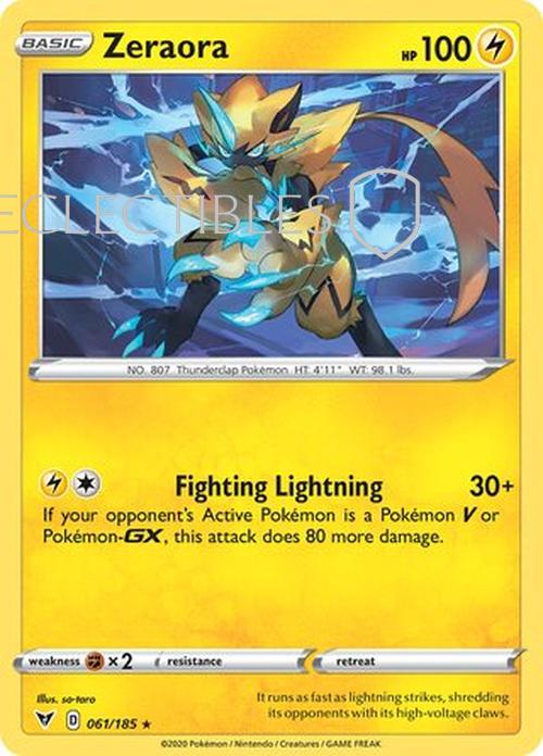 Pokemon Vivid Voltage 060/185 Zeraora Holo